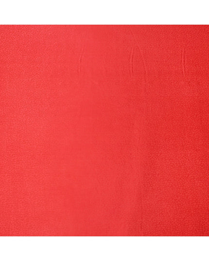 قماش كريب فيسكوز بتصميم ذاتي، أحمر مرجاني، 110 سم، الهند - D23811