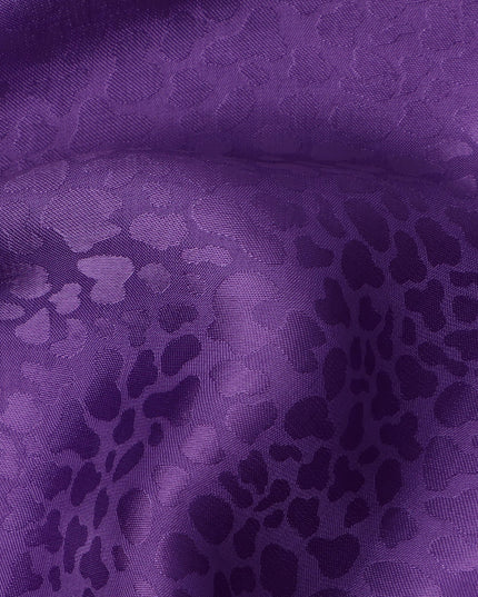 قماش كريب فيسكوز بتصميم ذاتي، منسوج باللون الأرجواني الملكي، 110 سم، الهند - D23812