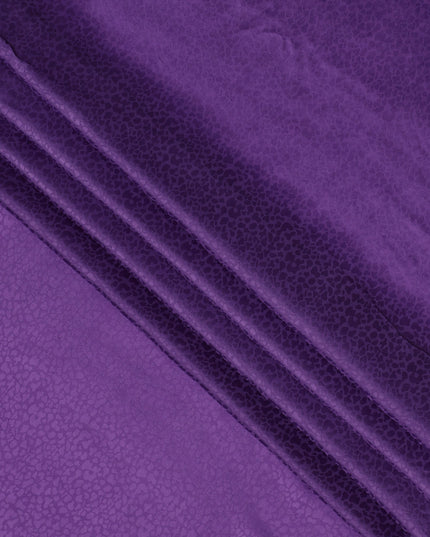 قماش كريب فيسكوز بتصميم ذاتي، منسوج باللون الأرجواني الملكي، 110 سم، الهند - D23812