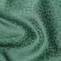 قماش فيسكوز كريب جاكار بتصميم ذاتي، أخضر باهت، 110 سم، الهند - D23813