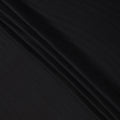 Classic black tone-on-tone self-pattern viscose crepe jacquard fabric, 110 Cms, India-D23815