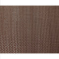 Chocolate brown chevron mirror embroidered synthetic blended viscose fabric, 110 Cms, India-D23822