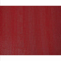 Crimson red chevron mirror embroidered synthetic blended viscose fabric, 110 Cms, India-D23828
