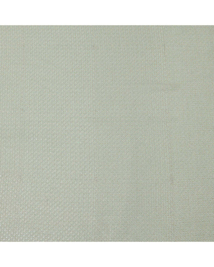 Sage green square floral mirror embroidered synthetic blended viscose fabric, 110 Cms, India-D23835