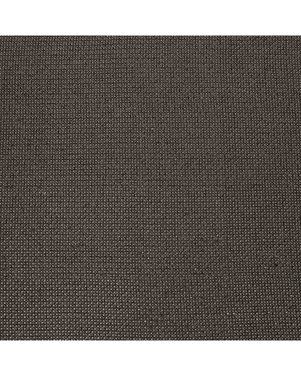 Jet black square floral mirror embroidered synthetic blended viscose fabric, 110 Cms, India-D23839