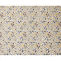 قماش فيسكوز بيج مطبوع عليه زهور ومطرز بخيوط متعددة الألوان، 110 سم، الهند - D23842