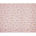 قماش فوال قطني وردي فاتح بطبعة زهور رقيقة وتطريز بخيوط رقيقة، 110 سم، الهند - D23854