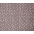 Dusty mauve cotton voile fabric with ivory floral print and vintage-inspired detailing, 110 Cms, India-D23862