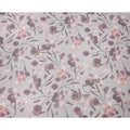Dusty Lilac Base Mauve and Cream Floral Printed Pure Silk Chiffon Fabric, 110 Cms Width, Made in South Korea
-D24006