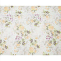 Mint Green Base Soft Blurred Botanical Floral Printed Pure Silk Chiffon Fabric, 110 Cms Width, Made in South Korea-D24013