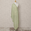 Sage Green Synthetic Georgette Dupatta with Embroidery and Mirror Work, 210 x 80 Cms, Made in India-D24093 Regal Fabrics
