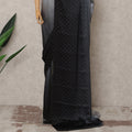 Grey to Black Ombre Premium Silk Satin Saree with Stone Work, 5.5 Mtrs Length, 110 Cms Width, Made in South Korea-D24289