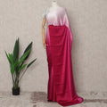 Blush to Wine Pink Ombre Premium Silk Satin Saree with Stone Work, 5.5 Mtrs Length, 110 Cms Width, Made in South Korea-D24295