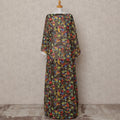 Brown Multicolor Floral Somali Dirac Cotton Voile Fabric, 3.5 Mtrs, Width 150 Cms, Made in Italy-D24634 Regal Fabrics