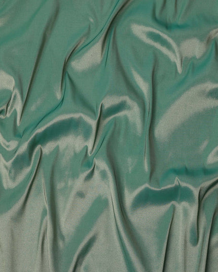 Emerald Green Solid Silk Lame Fabric 110 Cms Width South Korea-D24995