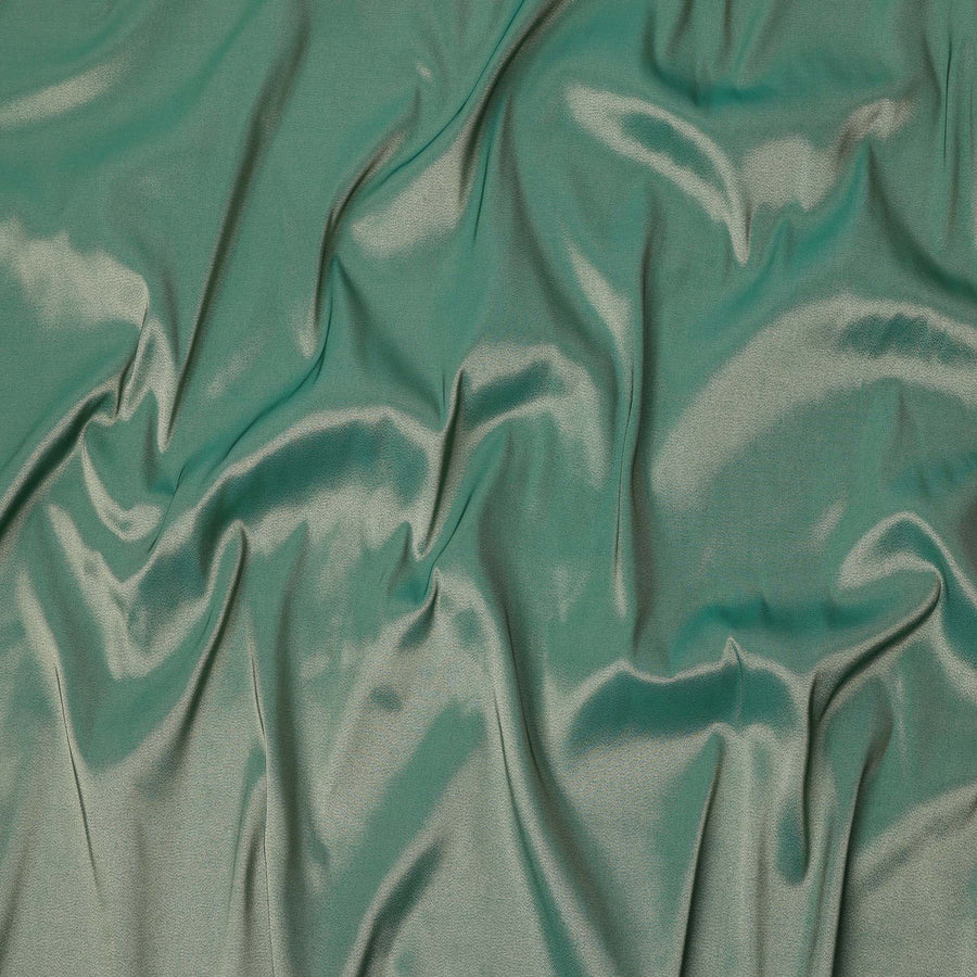 Emerald Green Solid Silk Lame Fabric 110 Cms Width South Korea-D24995
