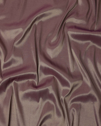 Mauve Solid Silk Lame Fabric 110 Cms Width South Korea-D24998
