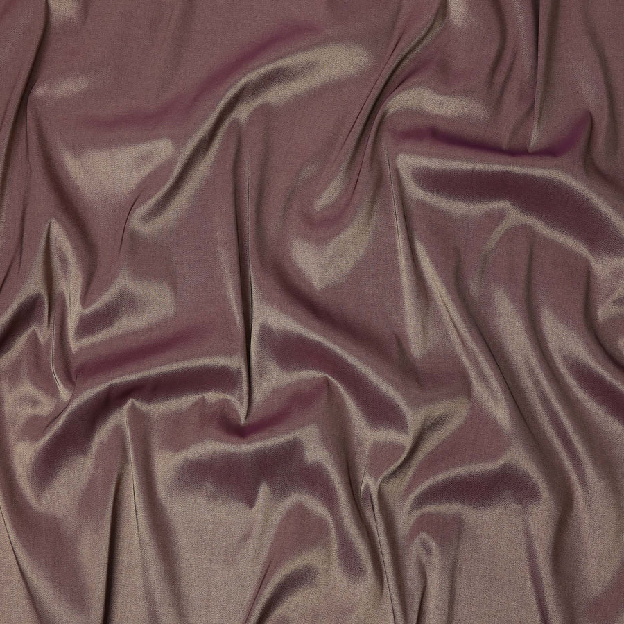 Mauve Solid Silk Lame Fabric 110 Cms Width South Korea-D24998