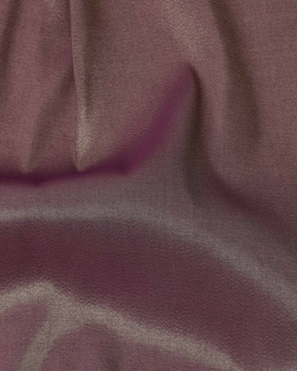 Mauve Solid Silk Lame Fabric 110 Cms Width South Korea-D24998