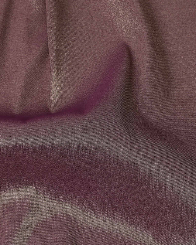 Mauve Solid Silk Lame Fabric 110 Cms Width South Korea-D24998