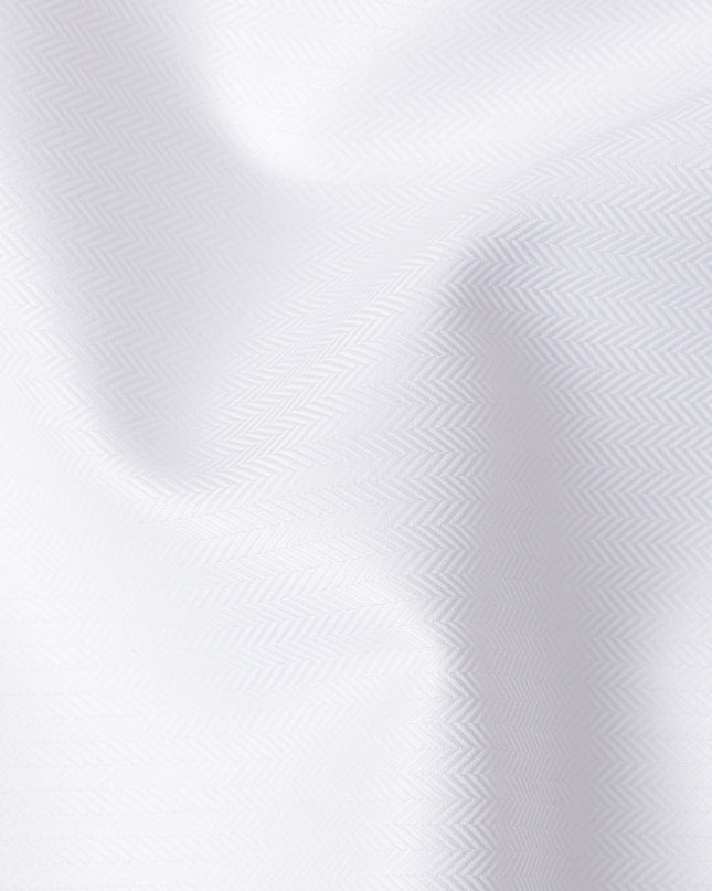 White Premium Swiss 100% Cotton Shirting Fabric, Width 150 Cms, Made in Switzerland-D25028