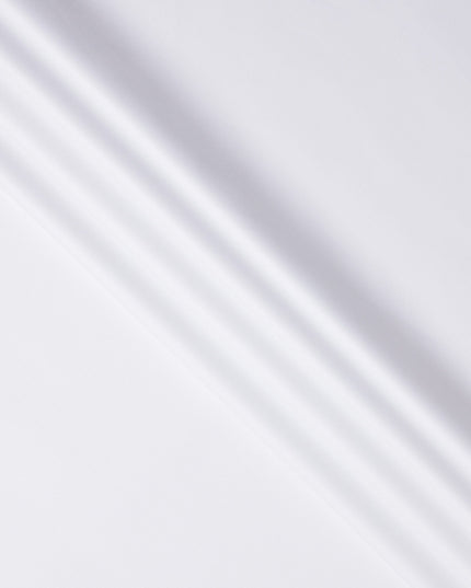 قماش قمصان سويسري فاخر أبيض 100% قطن، عرض 150 سم، صنع في سويسرا - D25028