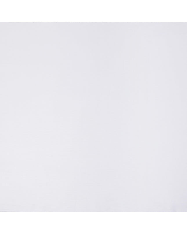 White Premium Swiss 100% Cotton Shirting Fabric, Width 150 Cms, Made in Switzerland-D25028