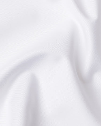 White Premium Swiss 100% Cotton Shirting Fabric, Width 150 Cms, Made in Switzerland-D25031