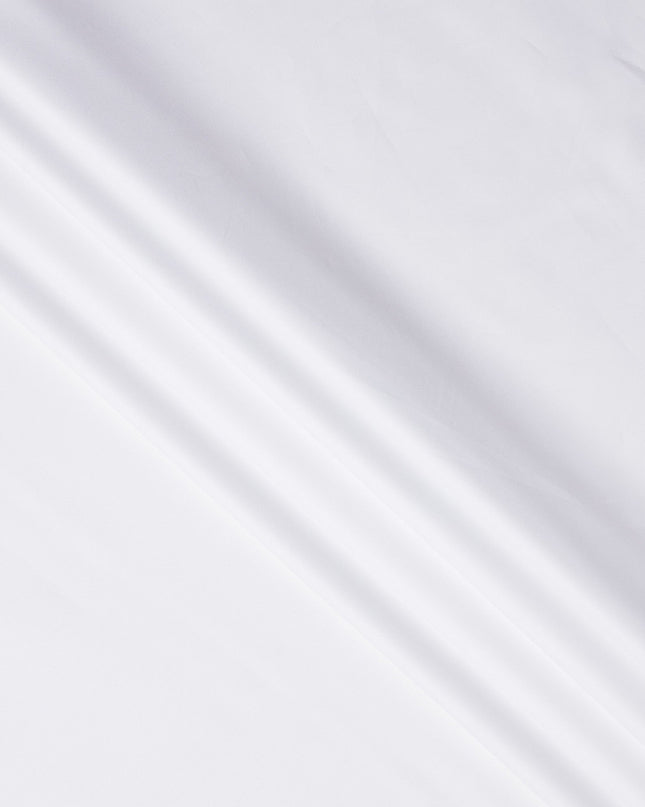 White Premium Swiss 100% Cotton Shirting Fabric, Width 150 Cms, Made in Switzerland-D25031
