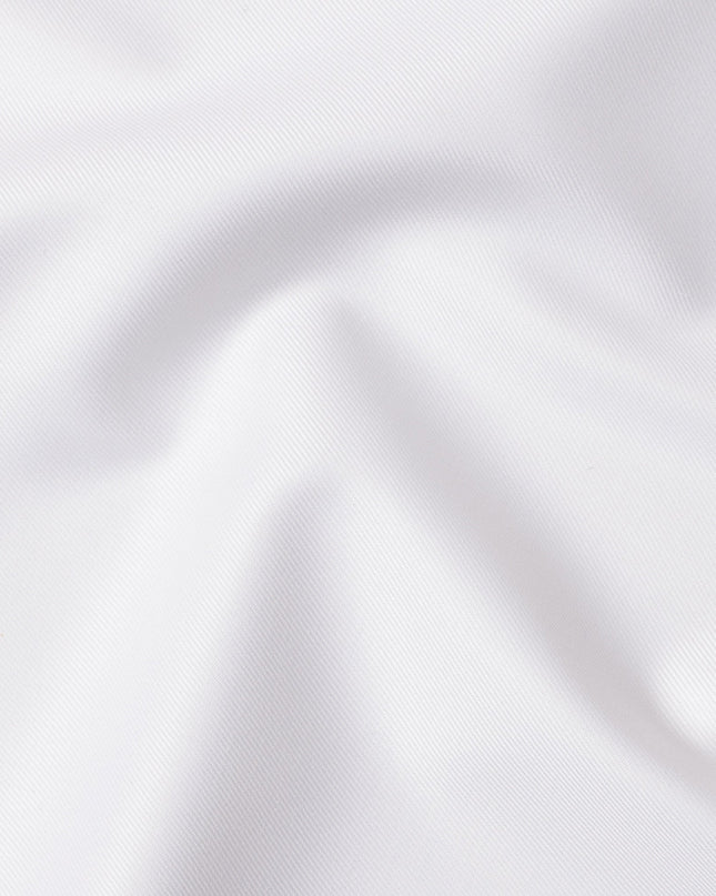 White Premium Swiss 100% Cotton Shirting Fabric, Width 150 Cms, Made in Switzerland-D25032 Regal Fabrics