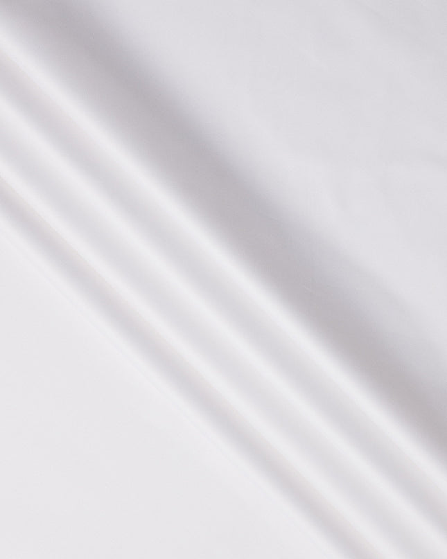 White Premium Swiss 100% Cotton Shirting Fabric, Width 150 Cms, Made in Switzerland-D25032 Regal Fabrics