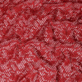 Red Floral Embroidered Synthetic Lace Fabric 140 Cms From China-D27256