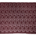 Wine Floral Embroidered Synthetic Lace Fabric 140 Cms From China-D27259