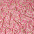 Pink Leaf Printed Cotton Lawn Fabric Soft Lightweight Floral Design Sewing Material 4.0 Meters Length 110 Cms Width India-D27643