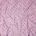 Baby Pink Geometric Embroidered Premium Traditional Sudanese Thobe Pure Cotton Voile Fabric with Stone Work 4.5 Mtrs Piece 140 Cms Width Switzerland Origin-D28543 - Regal Fabrics