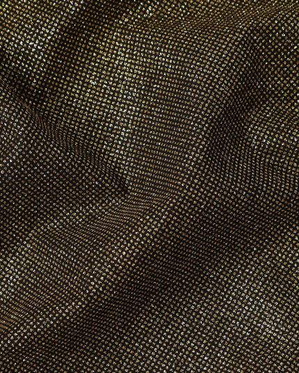 Brown Subtle Textured Glitter Premium Traditional Sudanese Thobe Pure Cotton Voile Fabric 4.5 Mtrs Piece 140 Cms Width Switzerland Origin-D28545