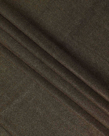 Brown Subtle Textured Glitter Premium Traditional Sudanese Thobe Pure Cotton Voile Fabric 4.5 Mtrs Piece 140 Cms Width Switzerland Origin-D28545
