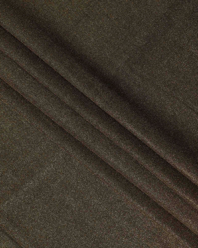 Brown Subtle Textured Glitter Premium Traditional Sudanese Thobe Pure Cotton Voile Fabric 4.5 Mtrs Piece 140 Cms Width Switzerland Origin-D28545