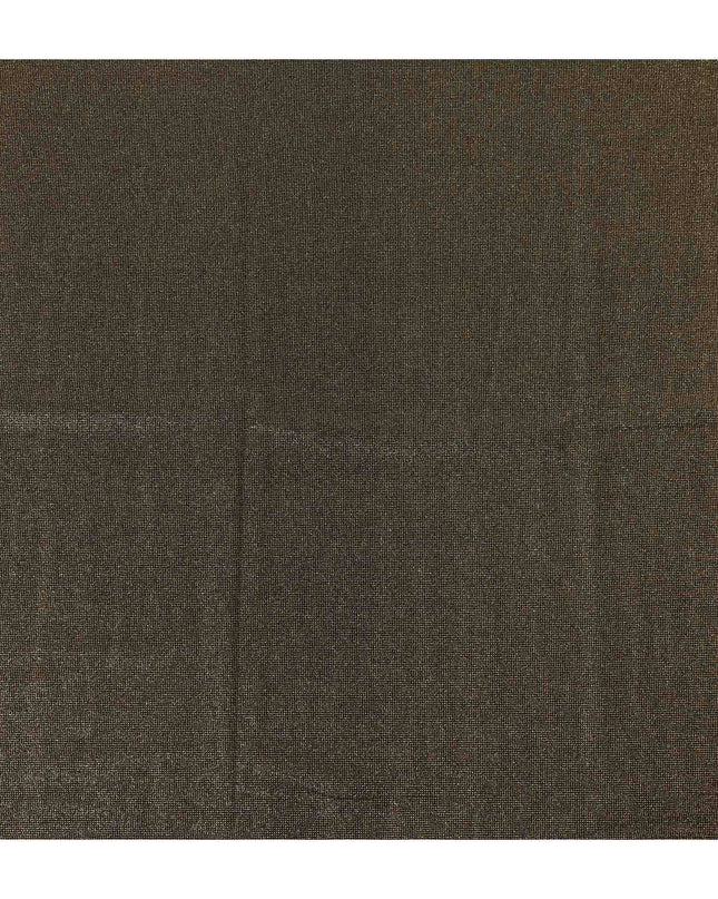 Brown Subtle Textured Glitter Premium Traditional Sudanese Thobe Pure Cotton Voile Fabric 4.5 Mtrs Piece 140 Cms Width Switzerland Origin-D28545