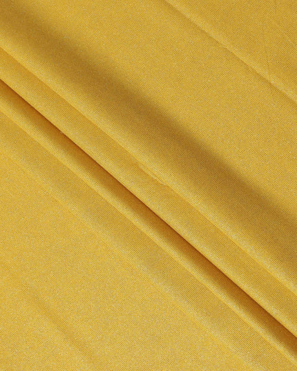 Mustard Yellow Subtle Textured Glitter Premium Traditional Sudanese Thobe Pure Cotton Voile Fabric 4.5 Mtrs Piece 140 Cms Width Switzerland Origin-D28546