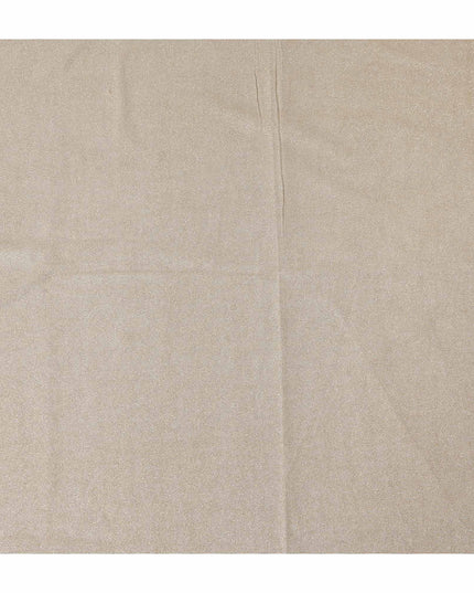 Cream Beige Subtle Textured Glitter Premium Traditional Sudanese Thobe Pure Cotton Voile Fabric 4.5 Mtrs Piece 140 Cms Width Switzerland Origin-D28547