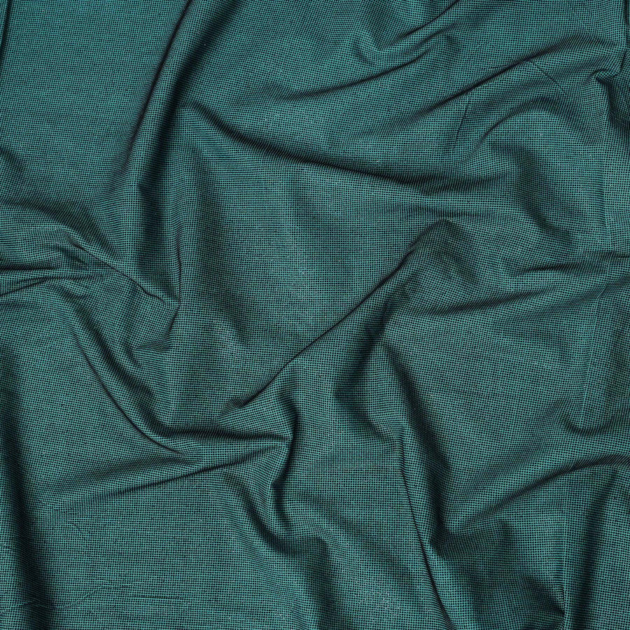 Teal Green Subtle Textured Glitter Premium Traditional Sudanese Thobe Pure Cotton Voile Fabric 4.5 Mtrs Piece 140 Cms Width Switzerland Origin-D28548 - Regal Fabrics