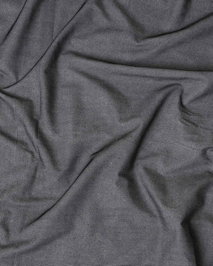 Black Subtle Textured Glitter Premium Traditional Sudanese Thobe Pure Cotton Voile Fabric 4.5 Mtrs Piece 140 Cms Width Switzerland Origin-D28549 - Regal Fabrics