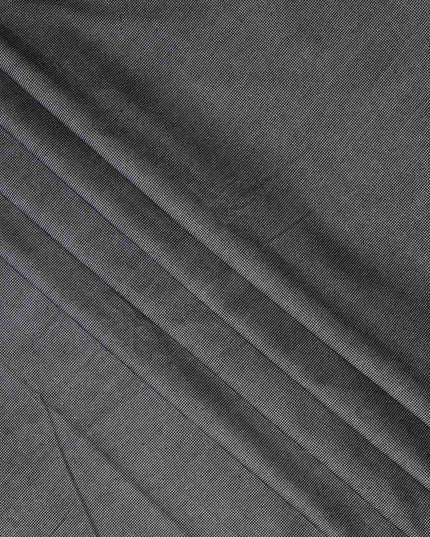 Black Subtle Textured Glitter Premium Traditional Sudanese Thobe Pure Cotton Voile Fabric 4.5 Mtrs Piece 140 Cms Width Switzerland Origin-D28549 - Regal Fabrics