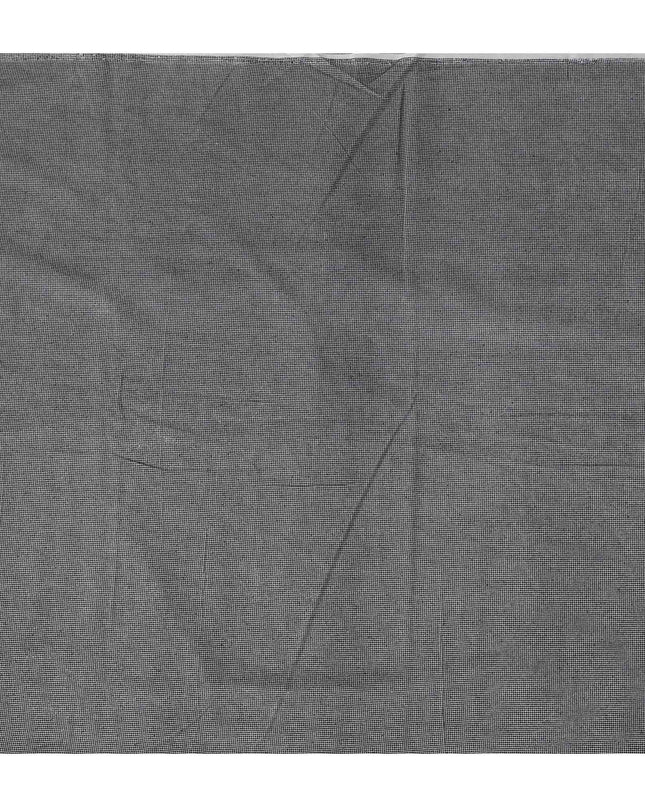 Black Subtle Textured Glitter Premium Traditional Sudanese Thobe Pure Cotton Voile Fabric 4.5 Mtrs Piece 140 Cms Width Switzerland Origin-D28549