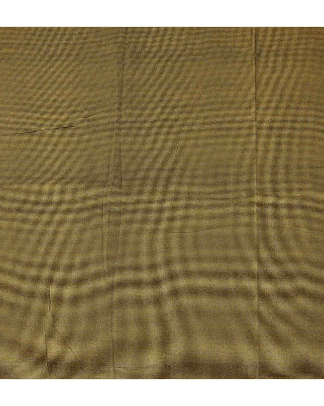 Golden Mustard Micro Textured Glitter Premium Traditional Sudanese Thobe Pure Cotton Voile Fabric 4.5 Mtrs Piece 140 Cms Width Switzerland Origin-D28550