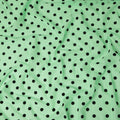 Mint Green Polka Dot Velvet Flock Premium Traditional Sudanese Thobe Pure Cotton Voile Fabric 4.5 Mtrs Piece 140 Cms Width Switzerland Origin-D28551