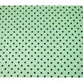 Mint Green Polka Dot Velvet Flock Premium Traditional Sudanese Thobe Pure Cotton Voile Fabric 4.5 Mtrs Piece 140 Cms Width Switzerland Origin-D28551