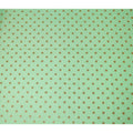 Mint Green Gold Polka Dot Velvet Flock Premium Traditional Sudanese Thobe Pure Cotton Voile Fabric 4.5 Mtrs Piece 140 Cms Width Switzerland Origin-D28552 - Regal Fabrics