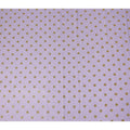 Lavender Purple Gold Polka Dot Velvet Flock Premium Traditional Sudanese Thobe Pure Cotton Voile Fabric 4.5 Mtrs Piece 140 Cms Width Switzerland Origin-D28554 - Regal Fabrics